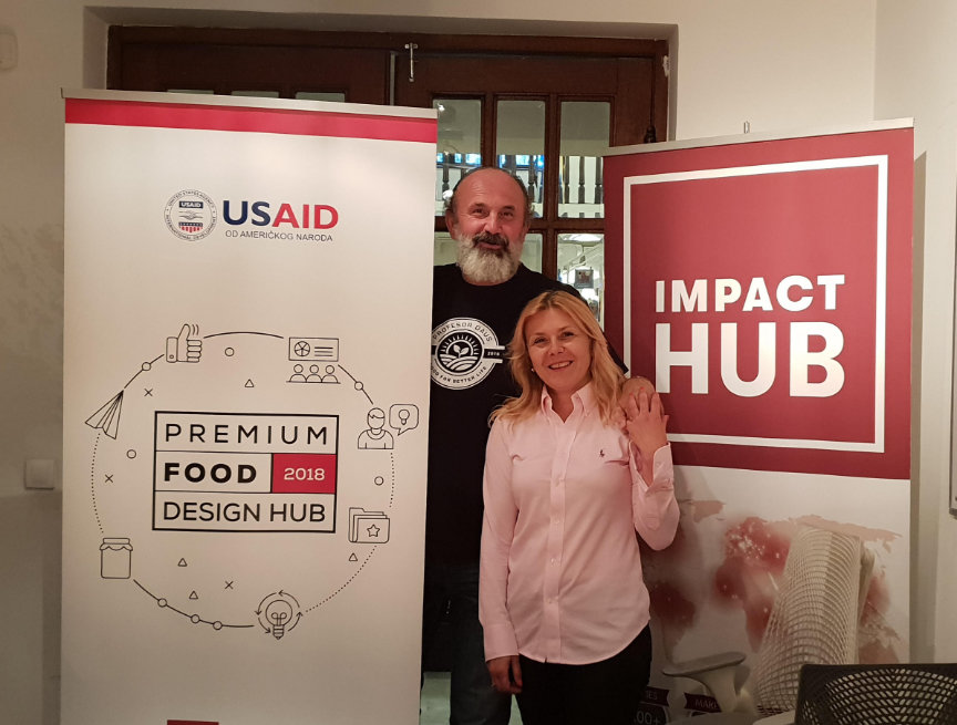 Olda group in Impact Hub - premium food design.